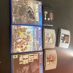 PS4 and Nintendo 64 games