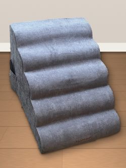 Pet stairs, plush, 5 tall height - excellent condition