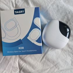TAGRY Open Ear Headphones Wireless Earbuds 80Hrs Playtime Bluetooth - NEW SEALED