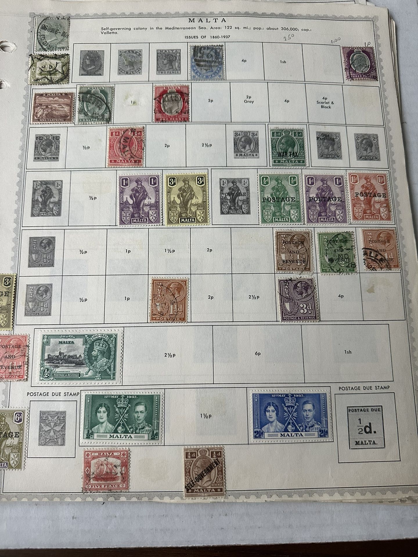 Malta Stamp Group Of 58