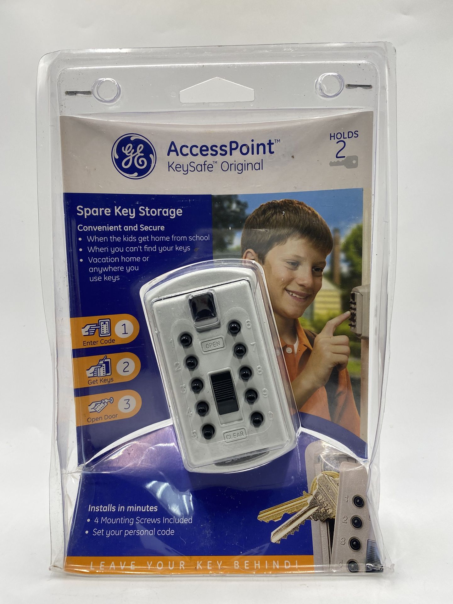 Kidde Access Point Push Button Wall Mounted Key Storage Safe Keysafe 001004