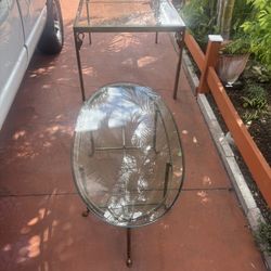 Crystal Table And Glass Table Vintage