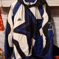 New Without Tags Rare Vintage 90s Dallas Cowboys Apex One Jacket Size Medium $250 Pick Up In Mesquite 