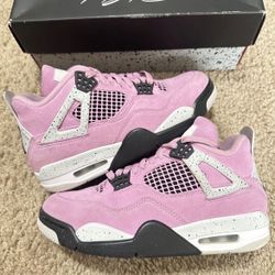 Pink Jordan 4s Shoes
