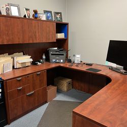 Executive Desk And credenza