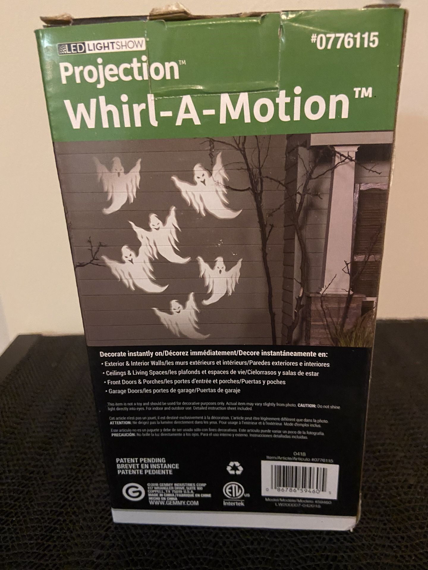 Whirl A motion projection LED Light Show Halloween Ghosts 6 Available