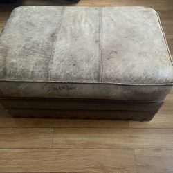 Leather Ottoman $30