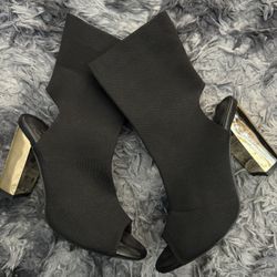 Peep Toe Booties $35 Size 8