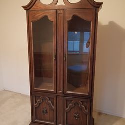 Vintage China Cabinet Hutch 