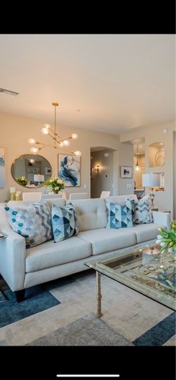 Modern Ivory Couch