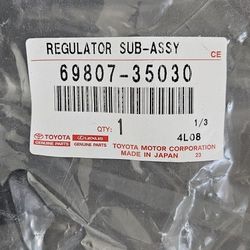 Toyota 5th Gen 4runner Rear Windshield Regulator