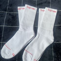 2 pair of supreme socks