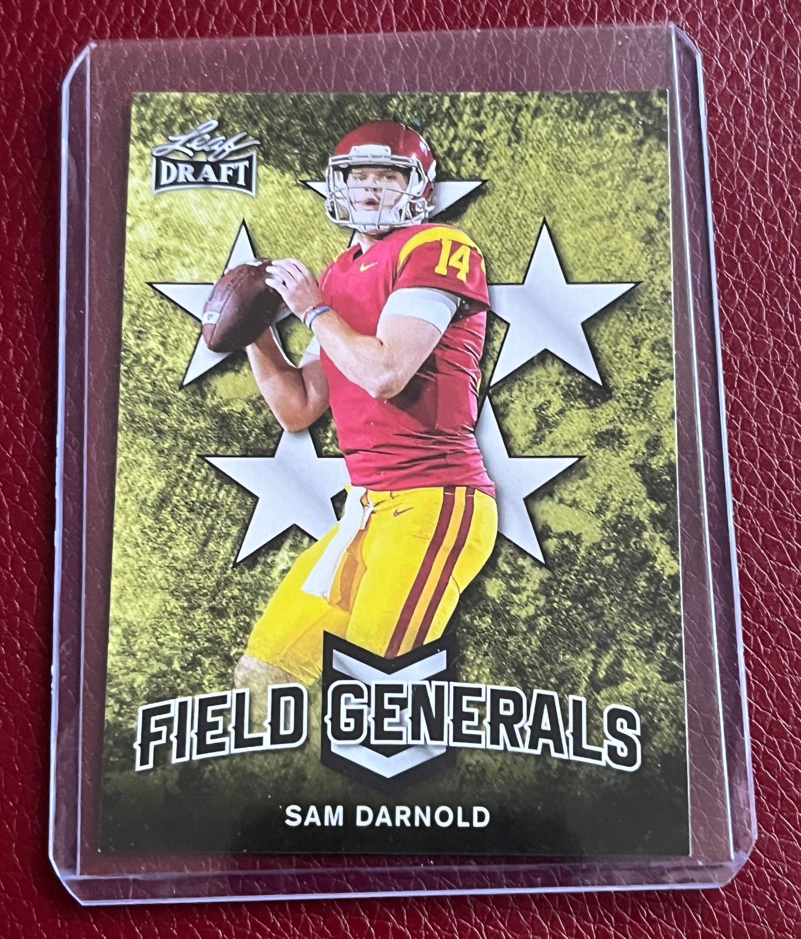 2018 Leaf Draft Sam Darnold Field Generals #FG-09 USC Trojans