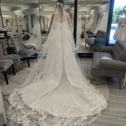 Cathedral Length Wedding Veil (140 Inches)