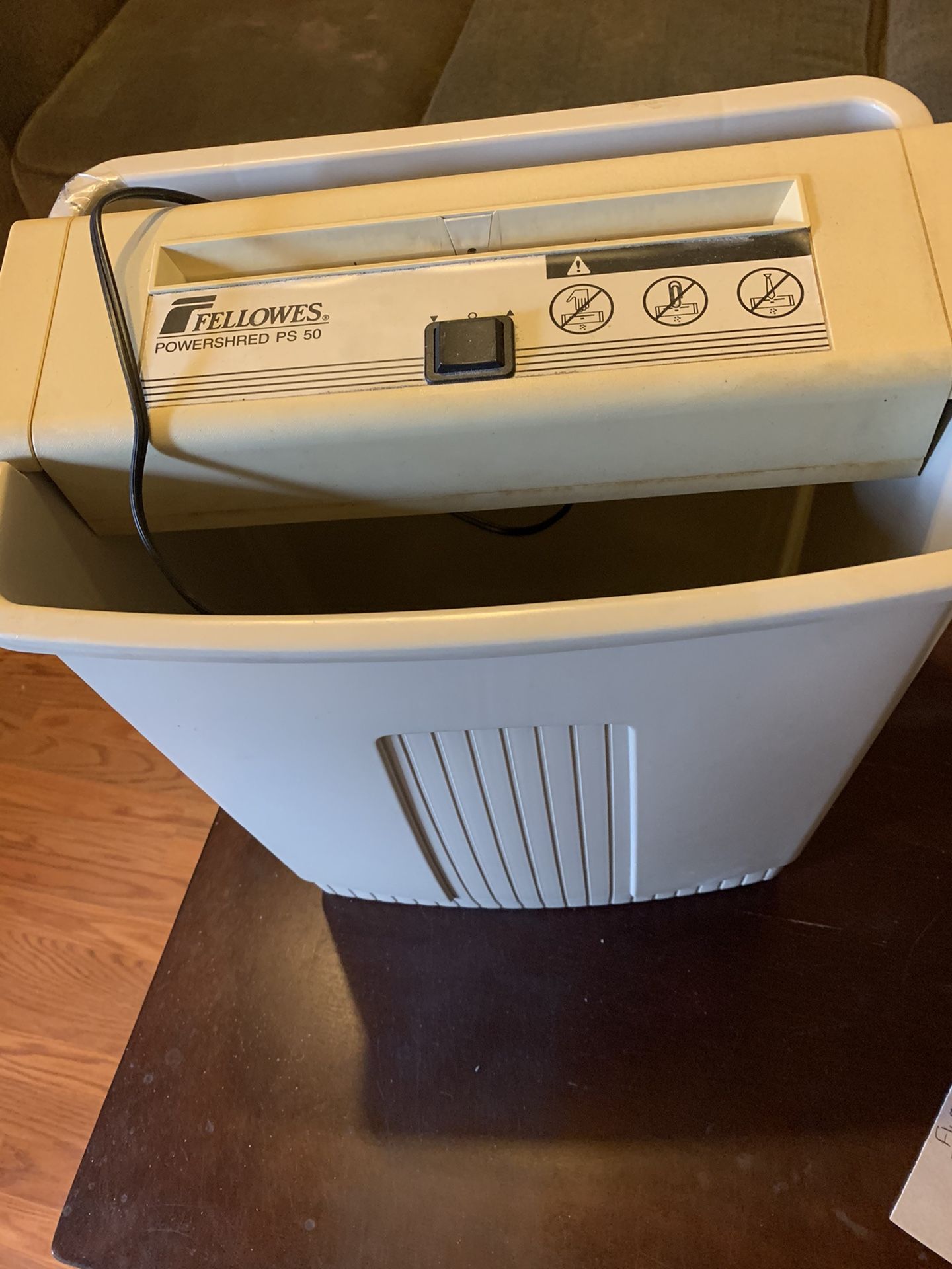 Fellowes Powershred PS 50. Older Model But Still Works