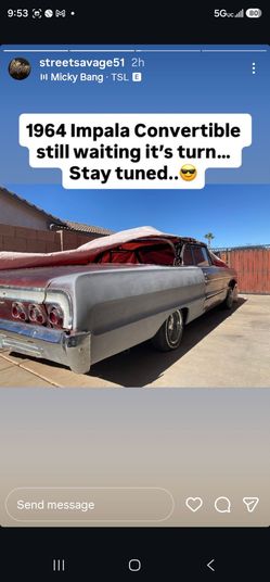64 impala convertible body