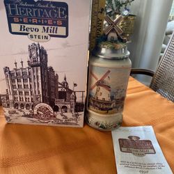 Anheuser Busch Heritage Series BEVO MILL stein 