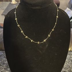 Unique Vintage Beaded 16 Inch Necklace and 6 Inch Bracelet 