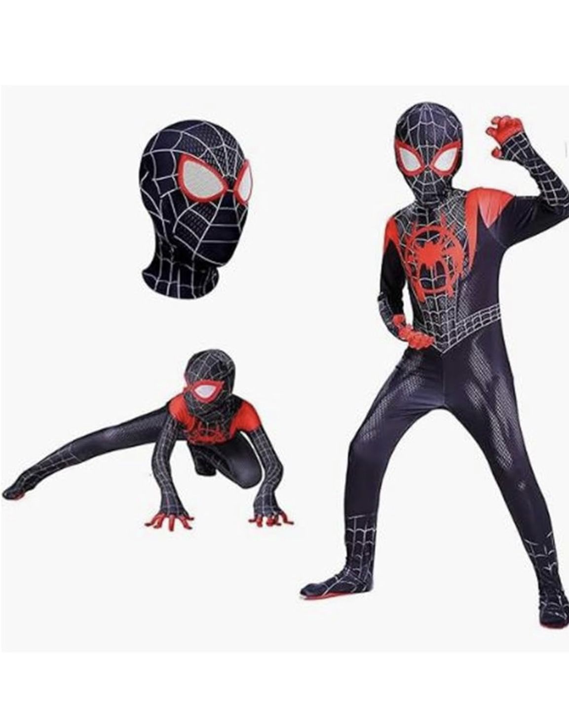 Spiderman Superhero Kids Bodysuit Costumes Spandex Jumpsuit Halloween Cosplay Costumes