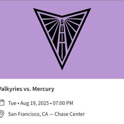 GOLDEN STATE VALKYRIES vs MERCURY 8/19/25 