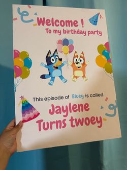 Welcome foam sign