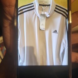 Adidas Men White Jacket  LG