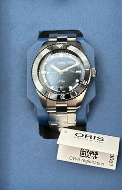 Oris Divers Date 39mm Blue Dial 2026 Full Set Warranty 2029 Extra Strap