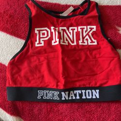 Pink Sports Bra