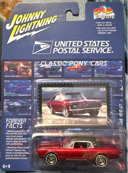 2022 Johnny Lightning Pop Culture United States Postal Service Classic Pony Cars 1967 Mercury Cougar XR-7 GT