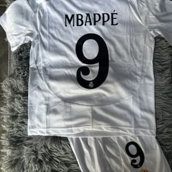 Real Madrid Mbappe Kids Soccer Jersey