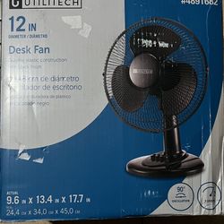 12 In Desk Fan