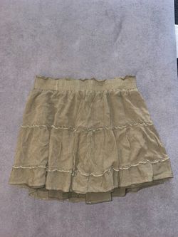 Green large skirt female