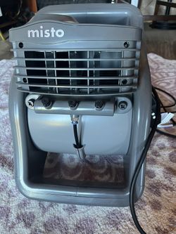 Misto 15 In .3 Speed Outdoor Misting Fan In Black For Backyard ,Patios And Decks With Misting Kit And Pivoting Heard 