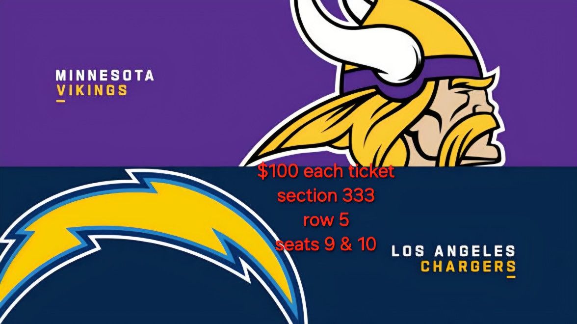 Los Angeles Chargers Vs Minnesota Vikings
