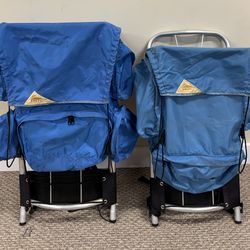 2 Kelty external frame backpacks aluminum hiking camping