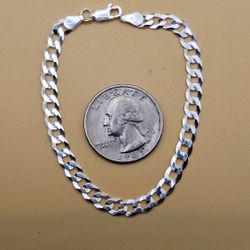 ✨ 7” S925 Cuban Bracelet — 5mm — High Polish ✨