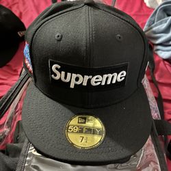 Supreme Box Logo New Era Fitted Hat 7 3/4