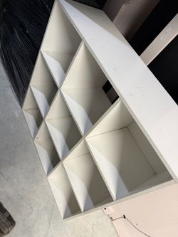 White Cube Cubby Bookshelf Unit