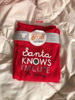 Brand new size 6 months Christmas onesies for $5