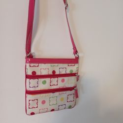 Liz Claiborne Small Zipper Crossbody Handbag 
