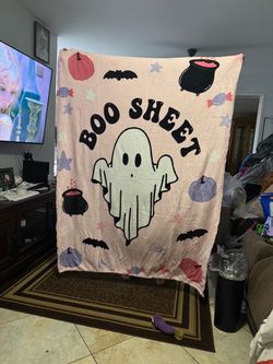 Boo Sheet Halloween Throw Blanket PRICE PER BLANKET!!