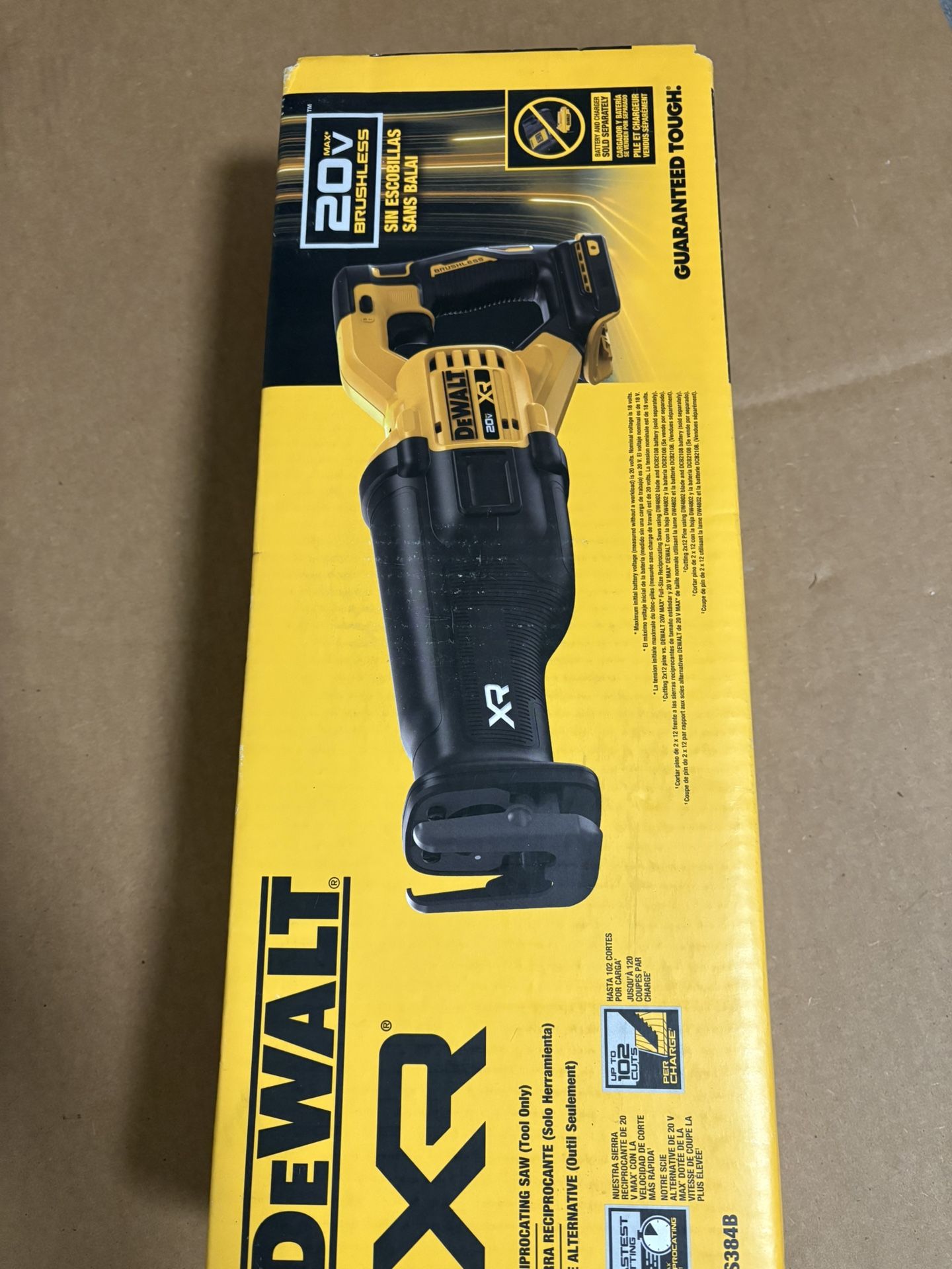 Dewalt Xr 20v Brushless Cordless Sawzall Tool Only