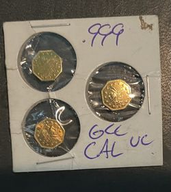 1876/1881 California Gold Token 1/4 Dollar 