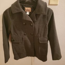 Roebuck & Co Kids Gray Peacoat Size 10/12 - Warm, soft coat