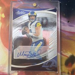 Matthew Stafford La Rams  Signature Auto