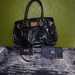 Mk Black Snake Print Set