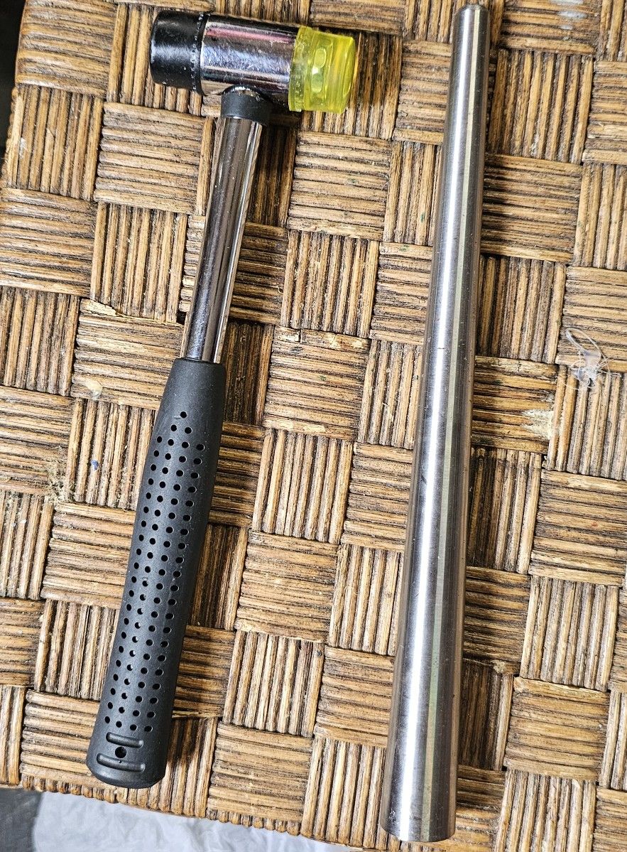 VILLCASE 1set Adjustable Mandrel and Hammer Set Tool for Jewelry Repair and Maintenance