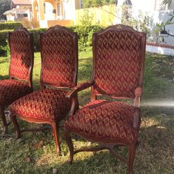 Chair With Wood Trim