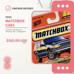 A collection of Matchbox cars never been opened 