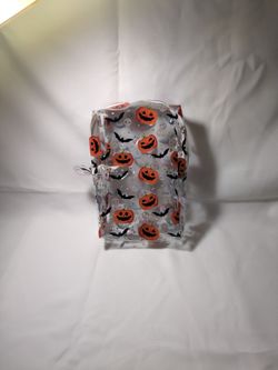 Tall Halloween Print Makeup Bag